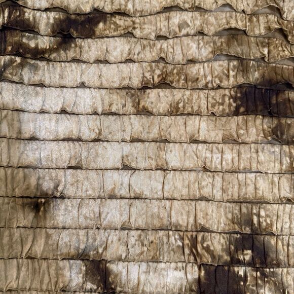 INC Small flapper ruffle shift A line dress Gold/Bronze Sleeveless Racerback - Picture 10 of 11